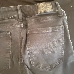 American Eagle Outfitters Gray Jeggings with Subtle Texture